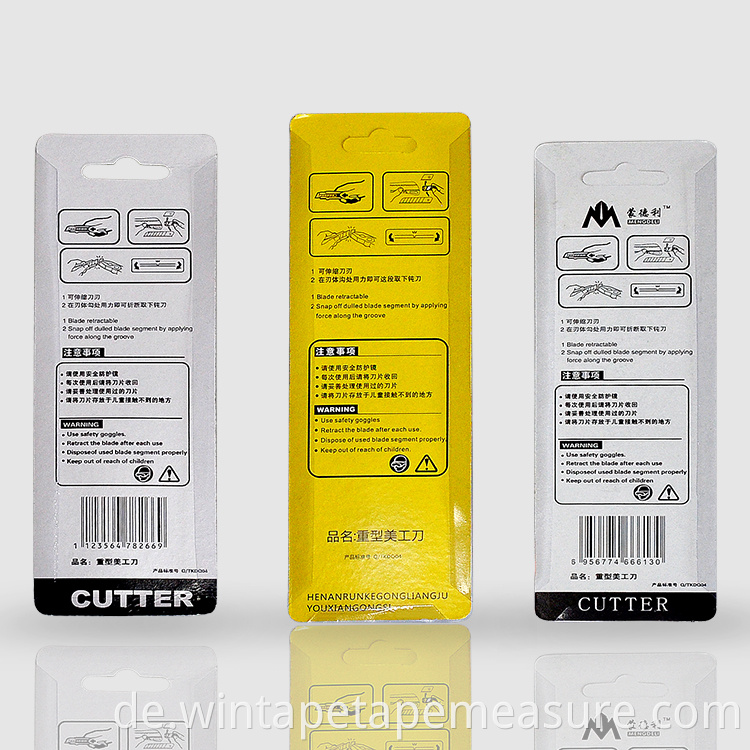 Best Safety Free Sample Steel Utility Mini Pocket Cutter Messer Klinge Logo
